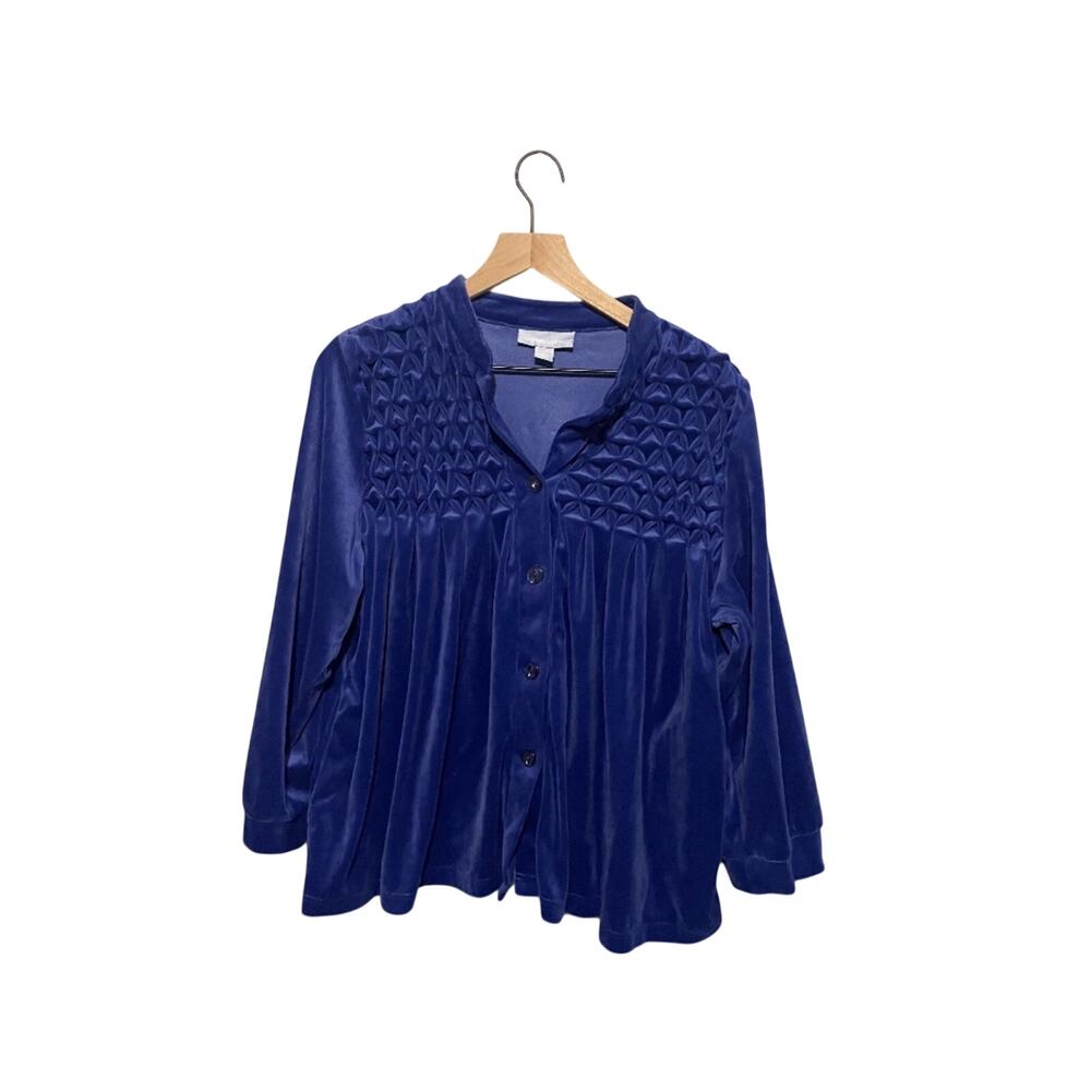 Lilly necessities royal blue blouse size 18/20
